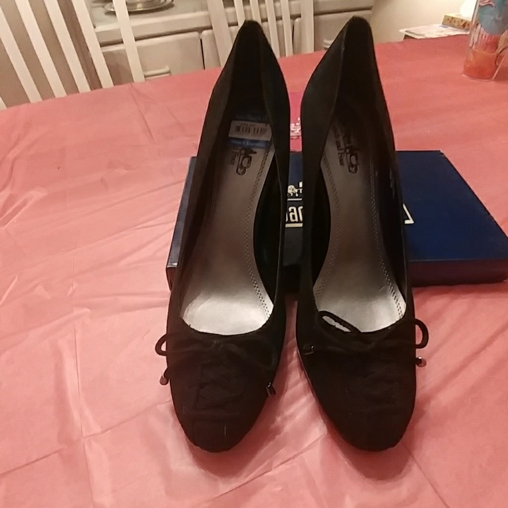 Coach and Four black high heels size 9